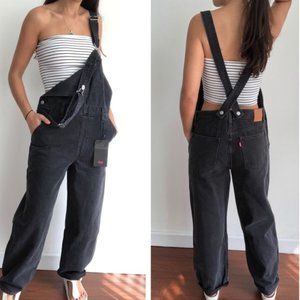 Levis Size Small slouchy, baggy overalls women's